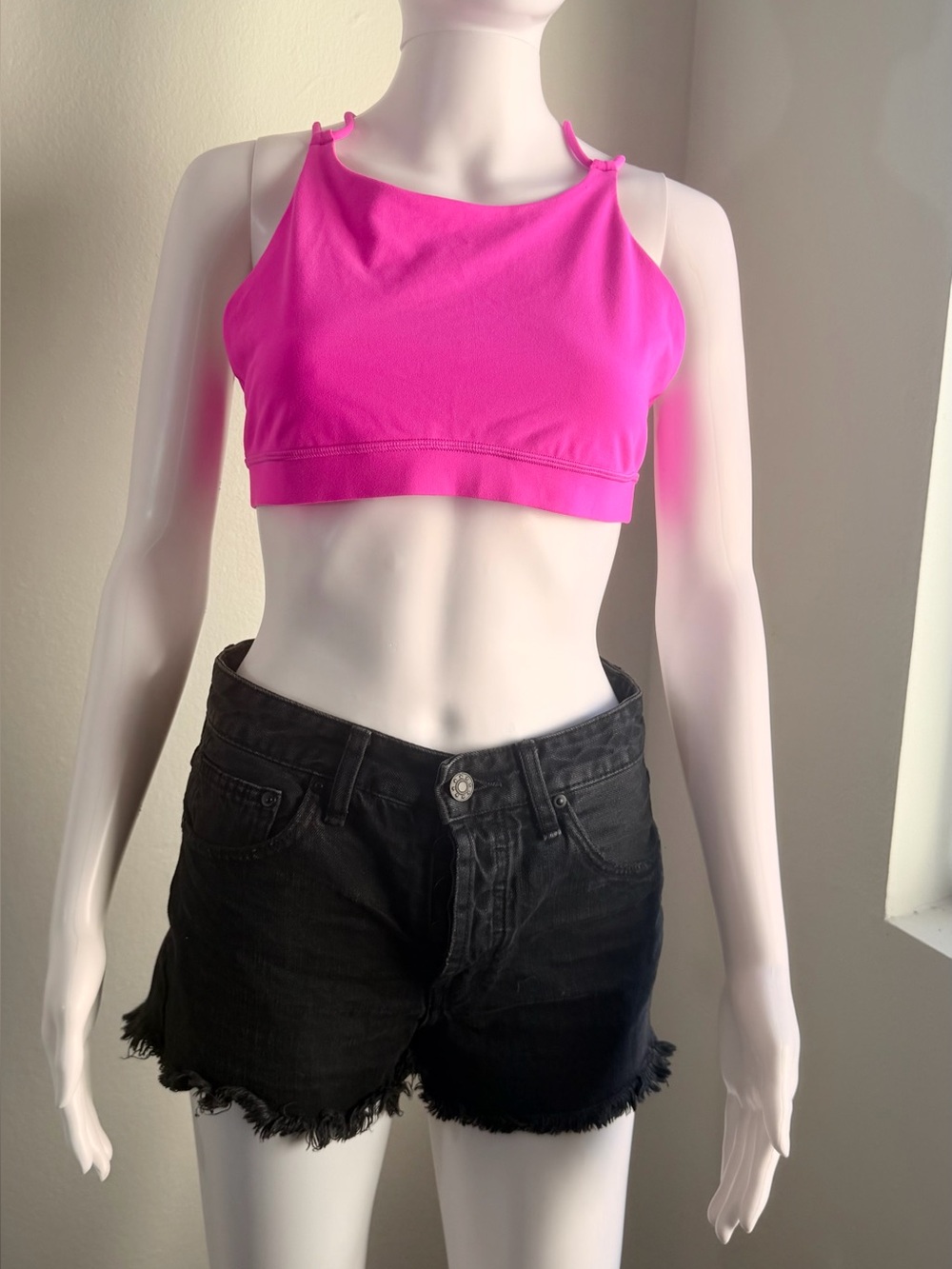 lululemon athletica Bright Pink Cropped Tank